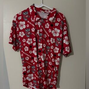 Wisconsin Badger Hawaiian Shirt